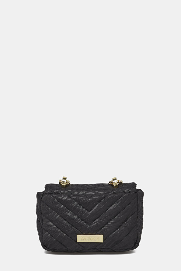 BLACK QUILTED LEATHER BAG