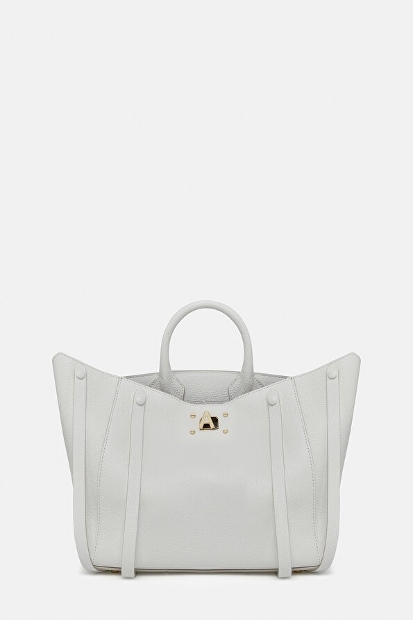 WHITE LEATHER BAG