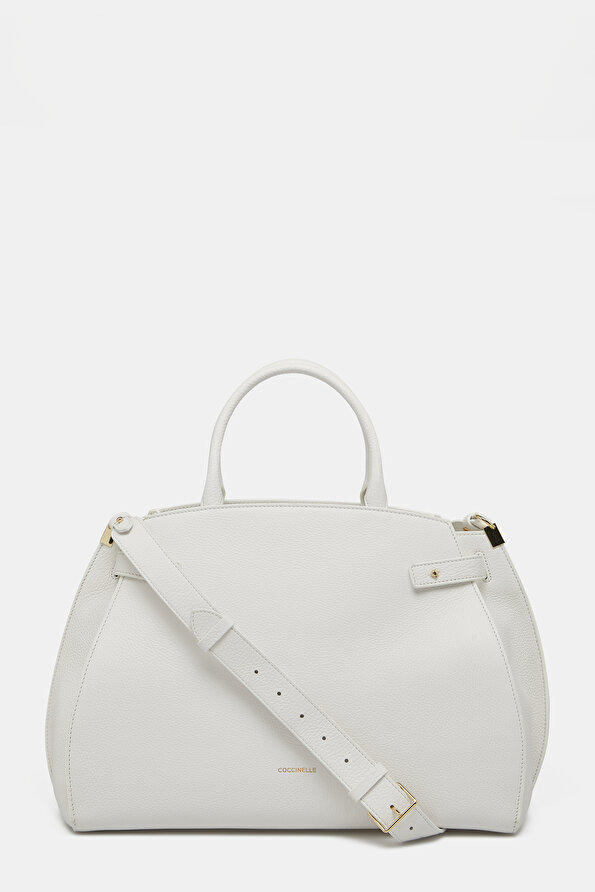 WHITE LEATHER BAG