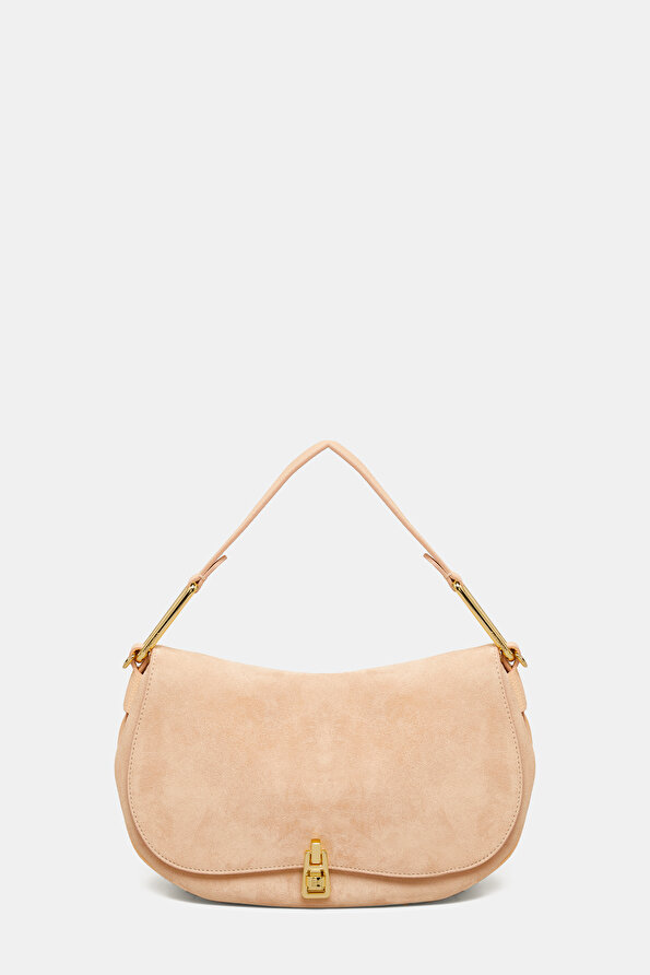 SALMON SUEDE BAG