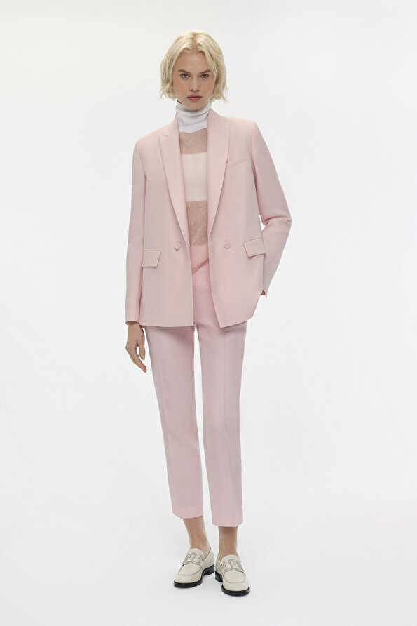 PINK STRAIGHT CUT TROUSERS