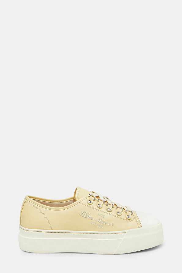 LIGHT YELLOW LEATHER SHOE