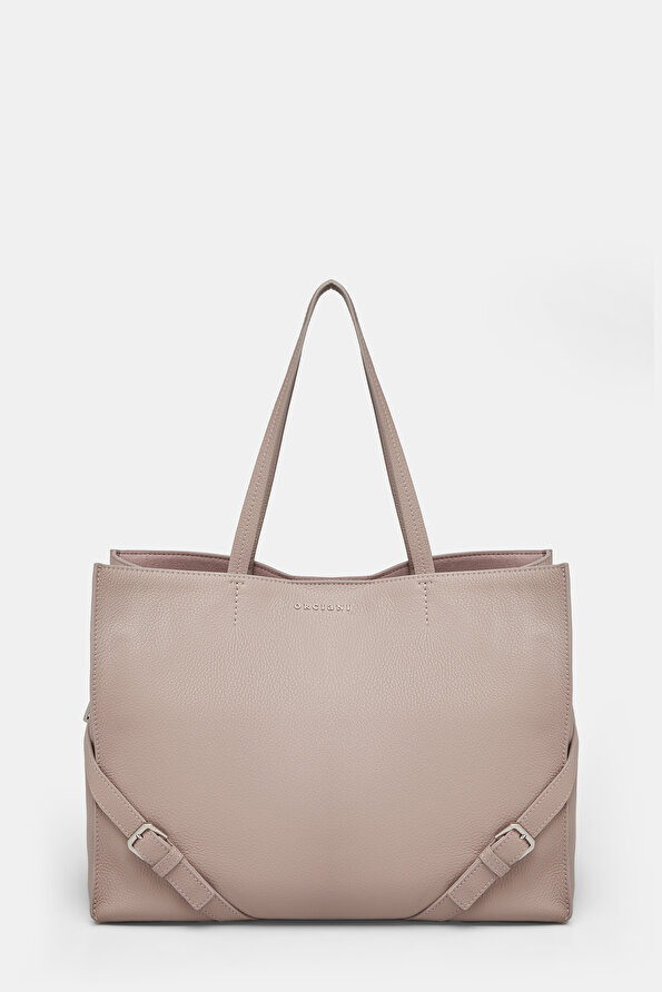 BEIGE LEATHER BAG