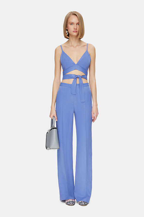 LILAC WIDE LEG TROUSERS