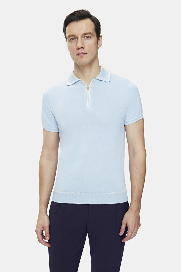 LIGHT BLUE SHORT SLEEVE TSHIRT