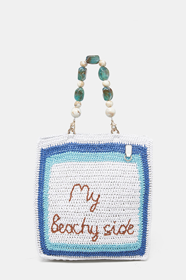 TURQUOISE DESIGN FILLED BAG