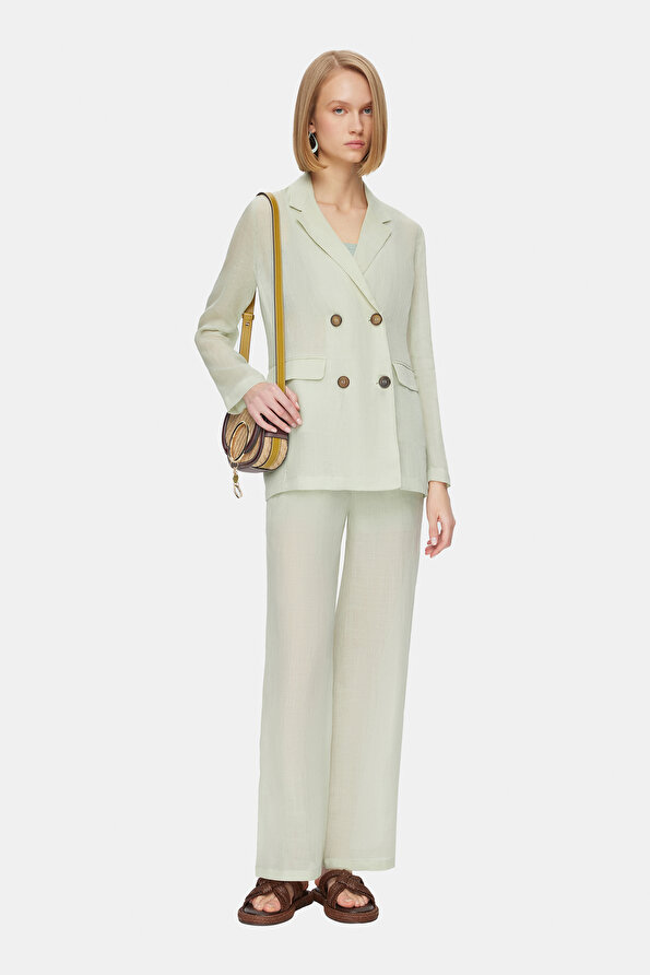 MINT SURPLICE NECKLINE (CROSS-OVER NECKLINE) JACKET