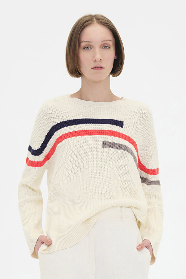 MULTICOLOR BASIC / ROUND NECKLINE TRICOT JERSEY