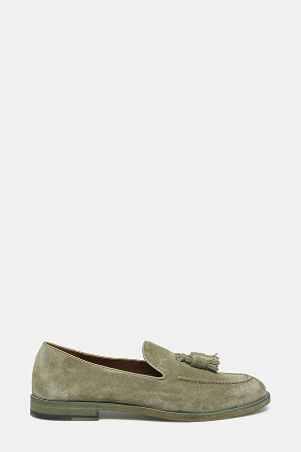 LIGHT GREEN SUEDE SHOE