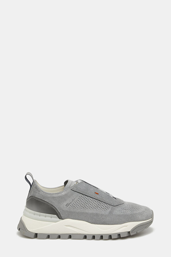 LIGHT GREY LEATHER SHOES