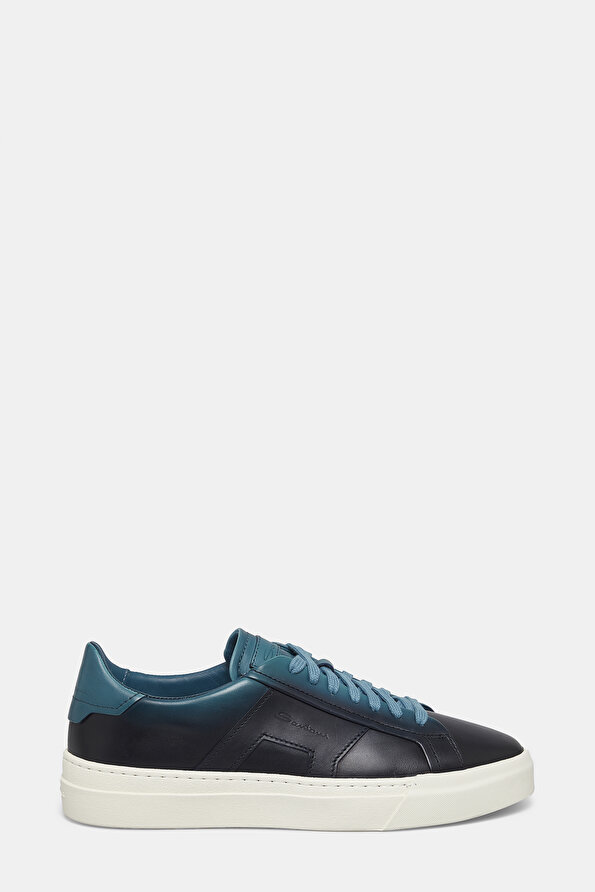 NAVY BLUE LEATHER SHOE