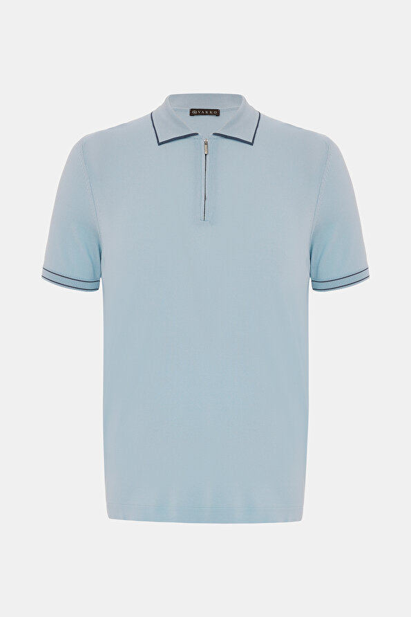 LIGHT BLUE TRICOT JERSEY