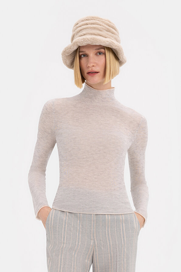 BEIGE TRICOT JERSEY