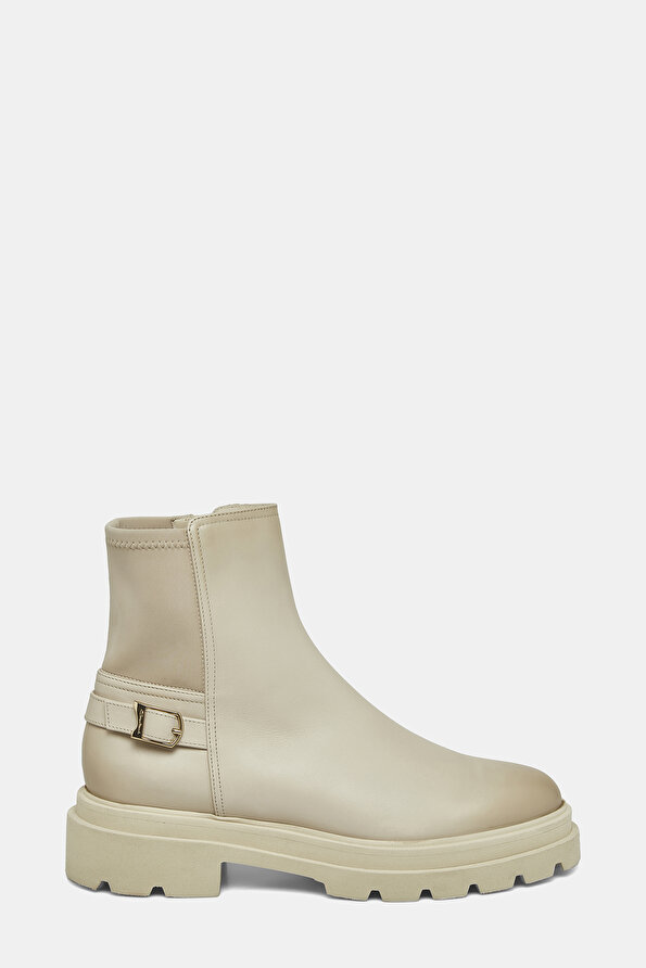 BEIGE LEATHER BOOT