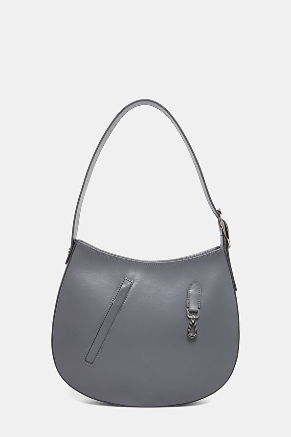 GREY LEATHER BAG