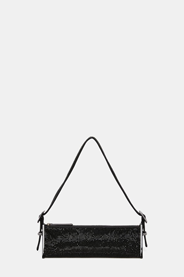 BLACK JEWELLED BAG