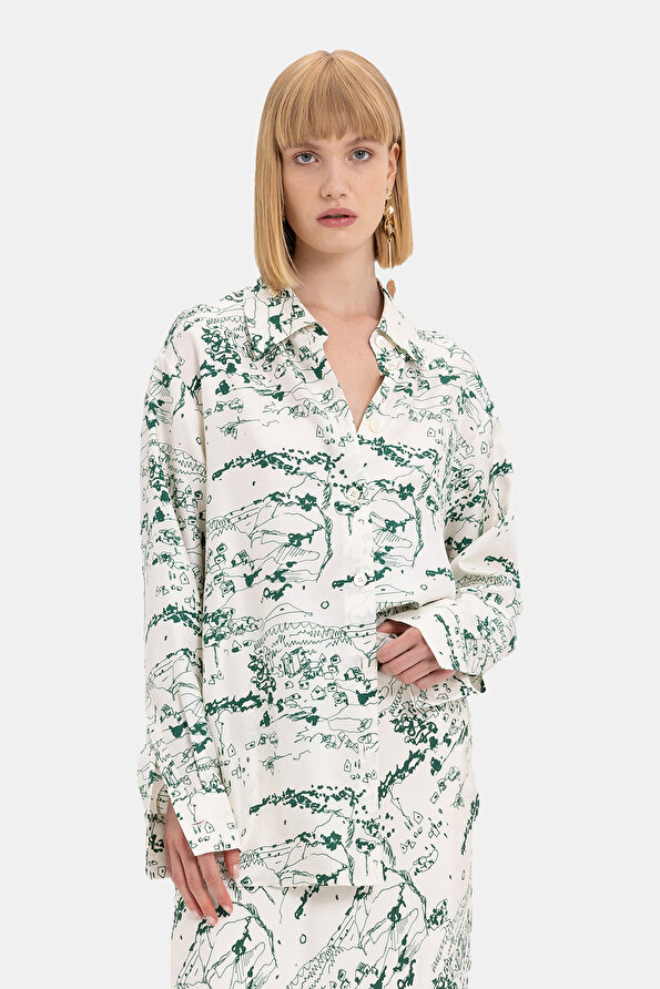 EMERALD GREEN LONG SLEEVE SHIRT