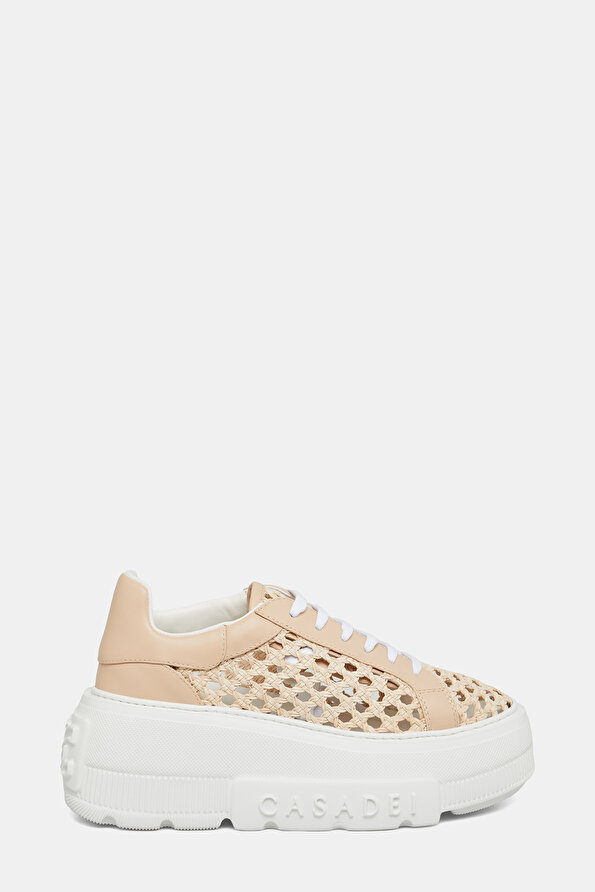 BEIGE LEATHER SNEAKER