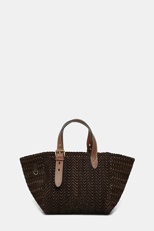 DARK BROWN SUEDE BAG