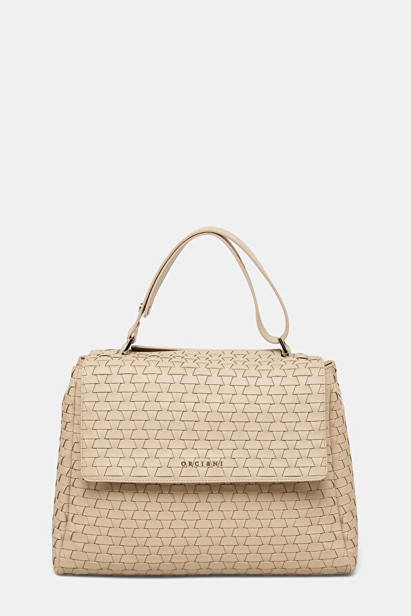 BEIGE LEATHER BAG