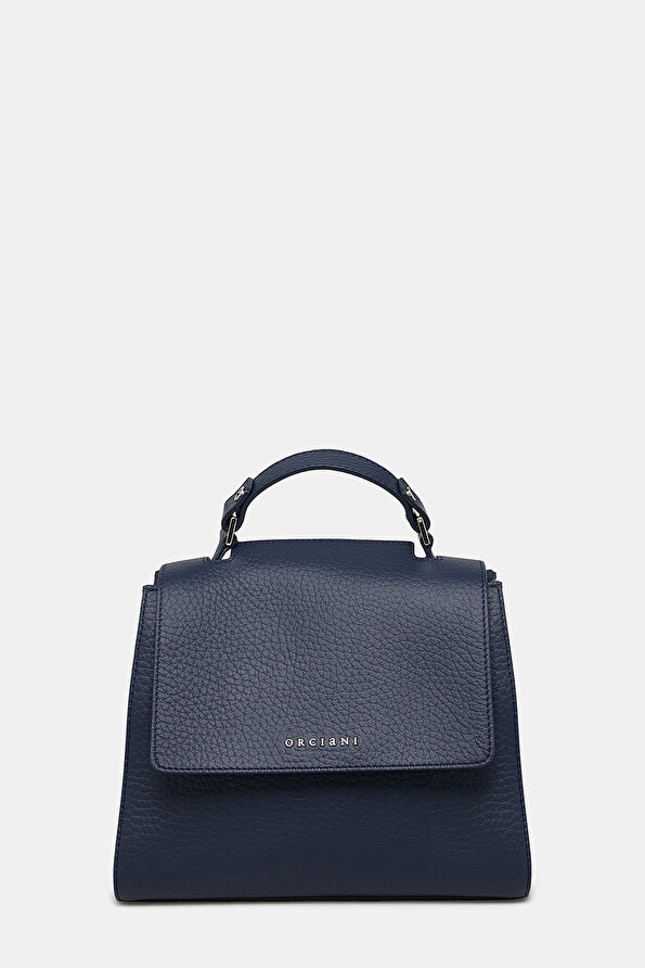 NAVY BLUE LEATHER BAG