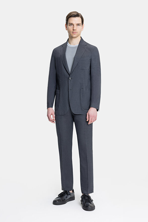 SMOKED WOOL/SILK SUIT