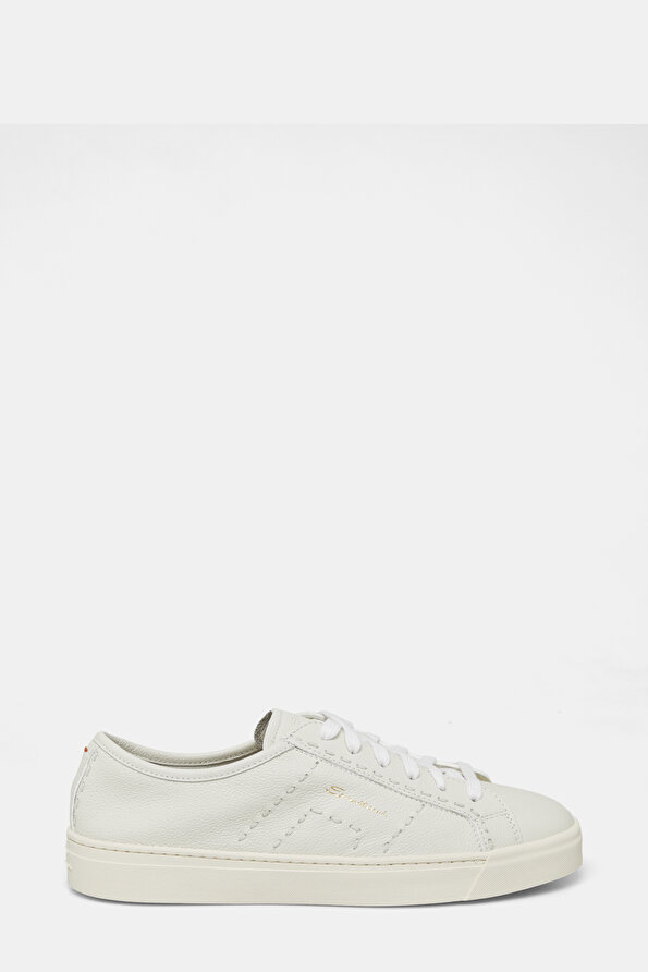 BEIGE LEATHER SNEAKER KADIN