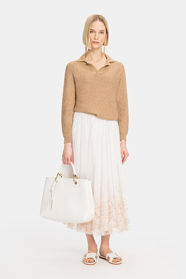 BEIGE SKIRT