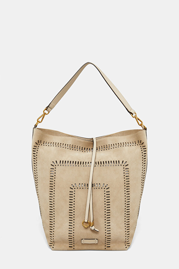 BEIGE LEATHER BAG