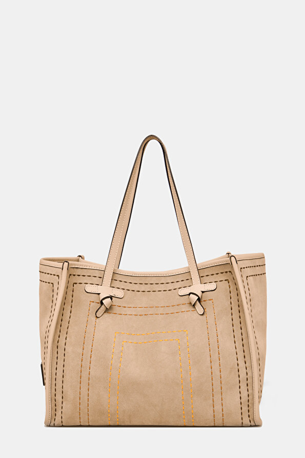 BEIGE LEATHER BAG