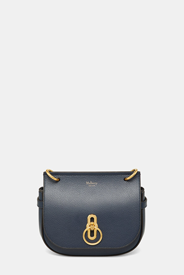 NAVY BLUE LEATHER BAG