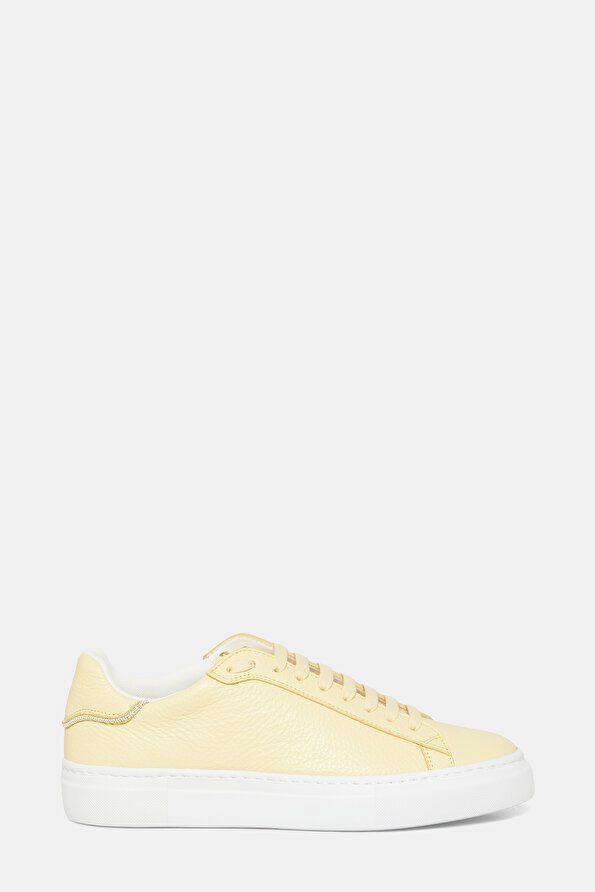 YELLOW LEATHER SNEAKER