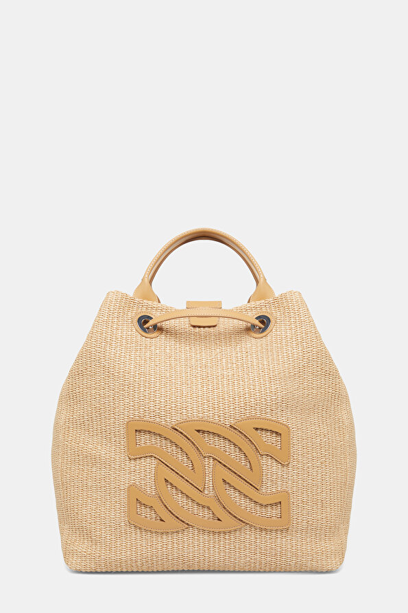 BEIGE RAFFIA BAG
