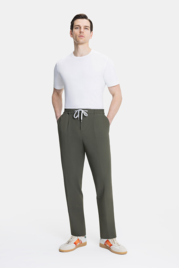 DARK GREEN TROUSERS