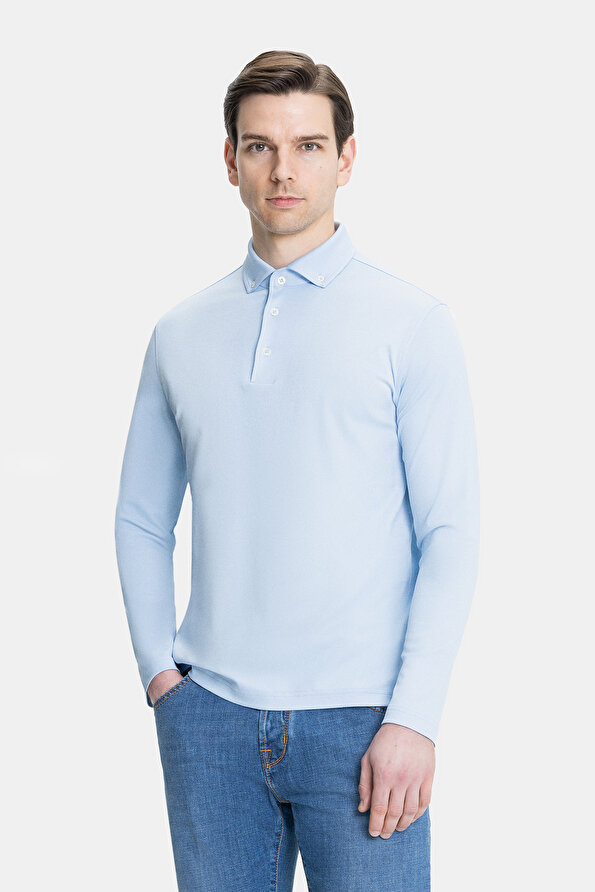 LIGHT BLUE LONG SLEEVE TSHIRT