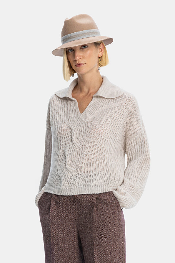 BEJ POLO YAKA TRİKO