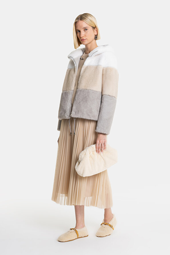 GREY ECO FUR