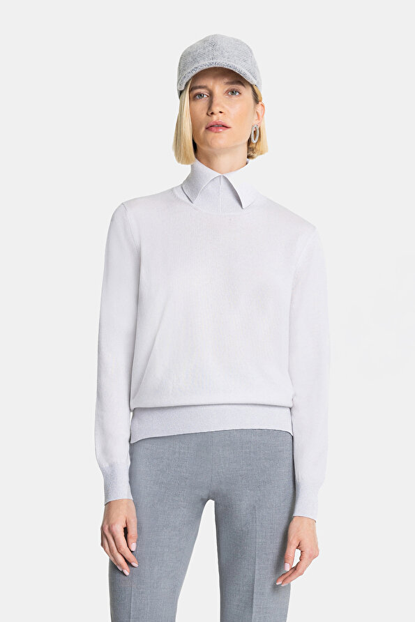 GREY POLO NECK TRICOT