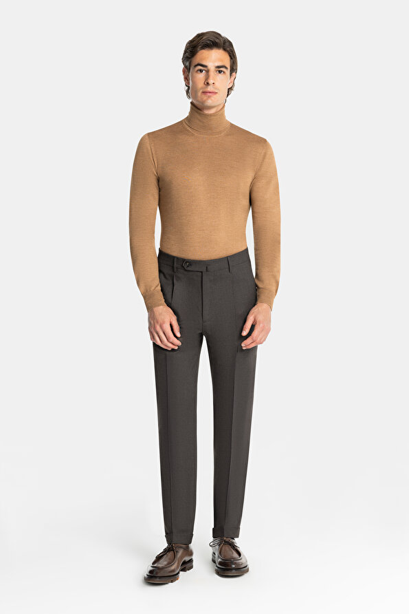SMOKED SERGE TROUSERS