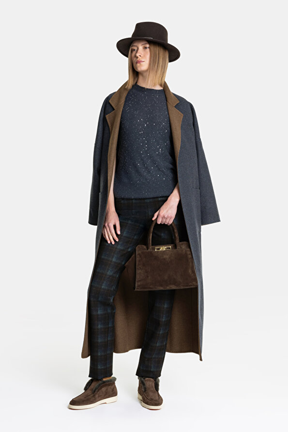 GREY STRAIGHT CUT TROUSERS