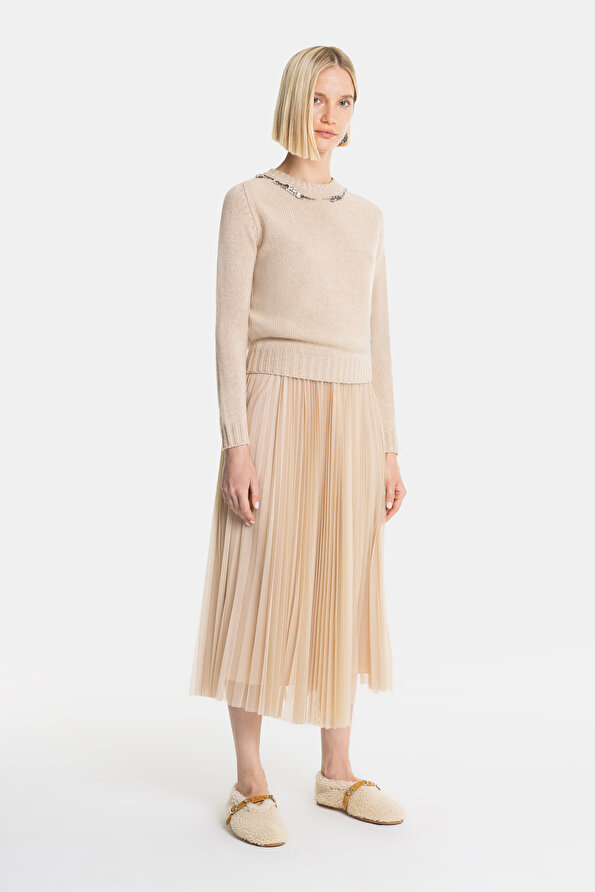 BEIGE SKIRT