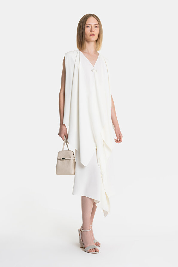 ECRU SLEEVELESS DRESS