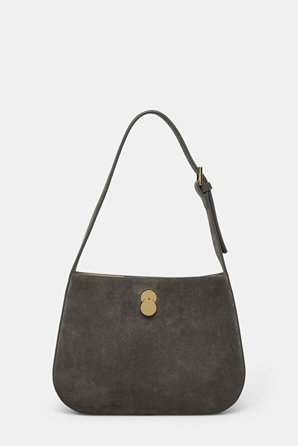 GREY SUEDE BAG