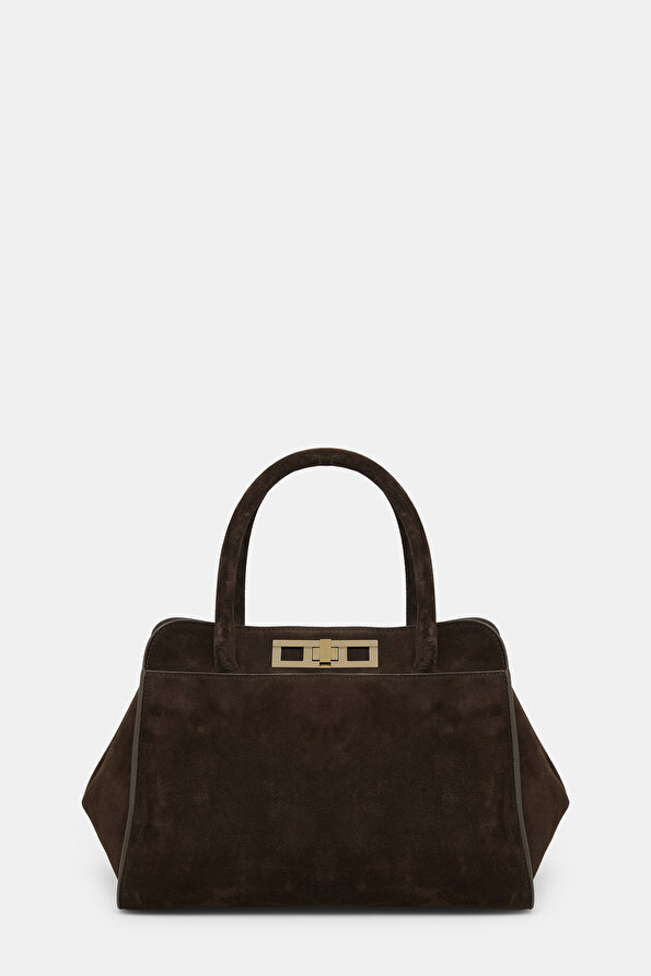BROWN SUEDE BAG