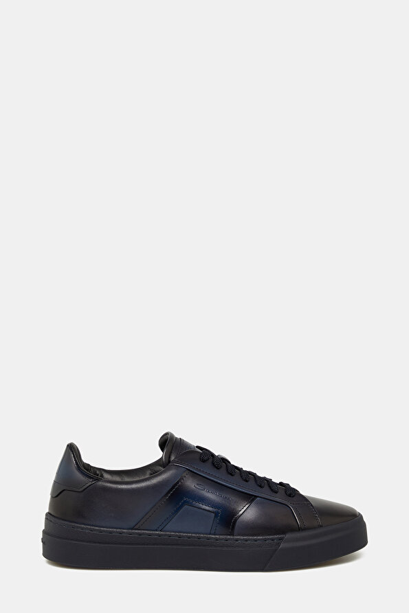 NAVY BLUE LEATHER SHOES