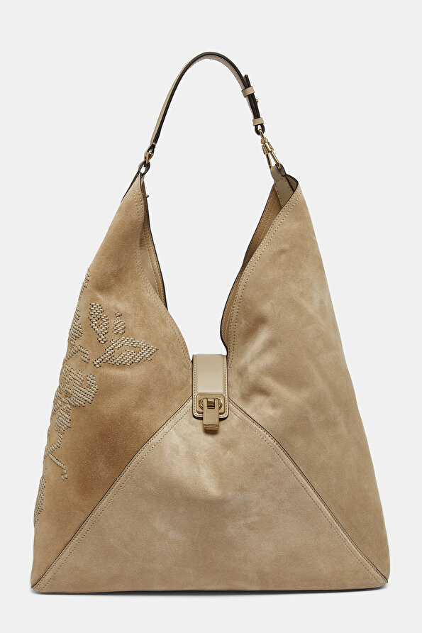 BEIGE SUEDE BAG