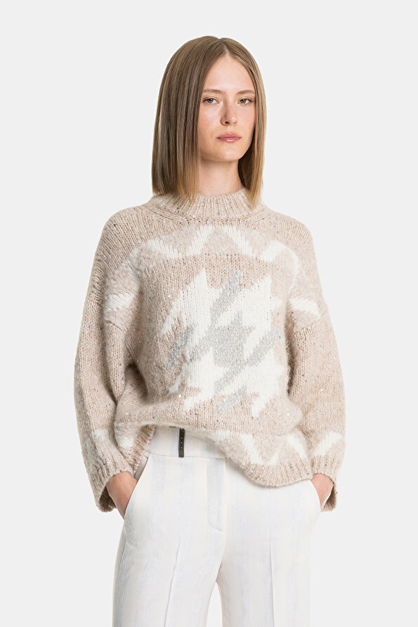 ECRU BASIC / ROUND NECKLINE TRICOT