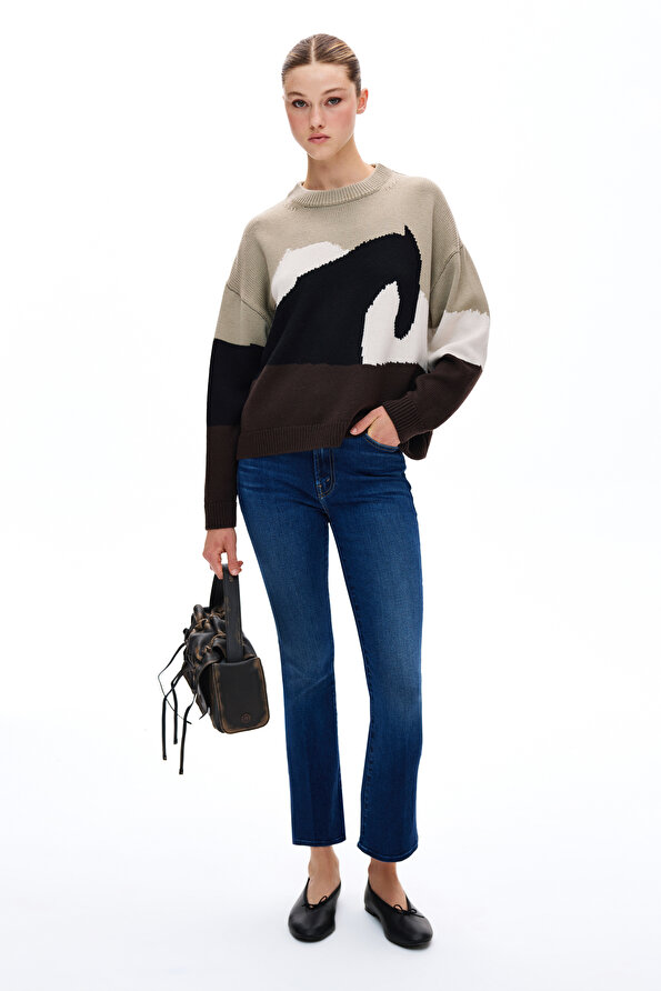 BLUE STRAIGHT CUT TROUSERS