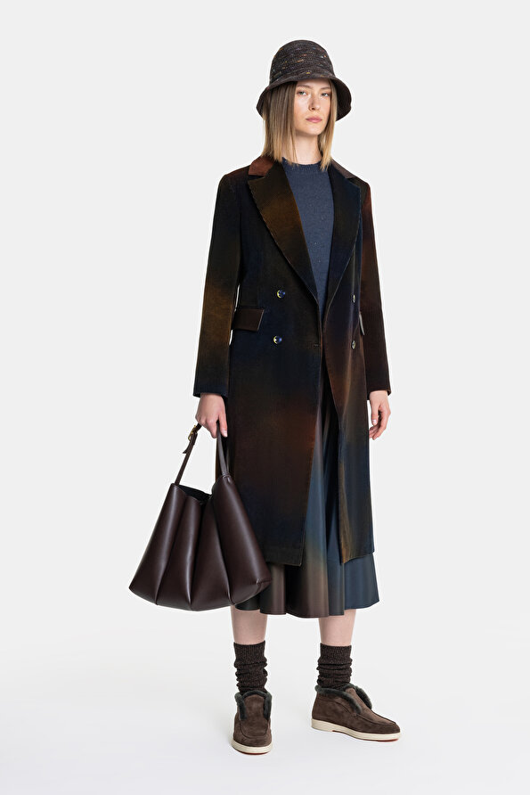 MULTICOLOR DEGRADE DESIGN LIGHT OVERCOAT