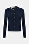 Navy Blue-Ecru
